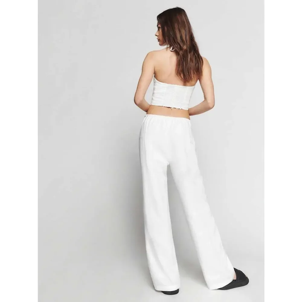 Reformation Jaida Linen Set White Size 12 NWT
